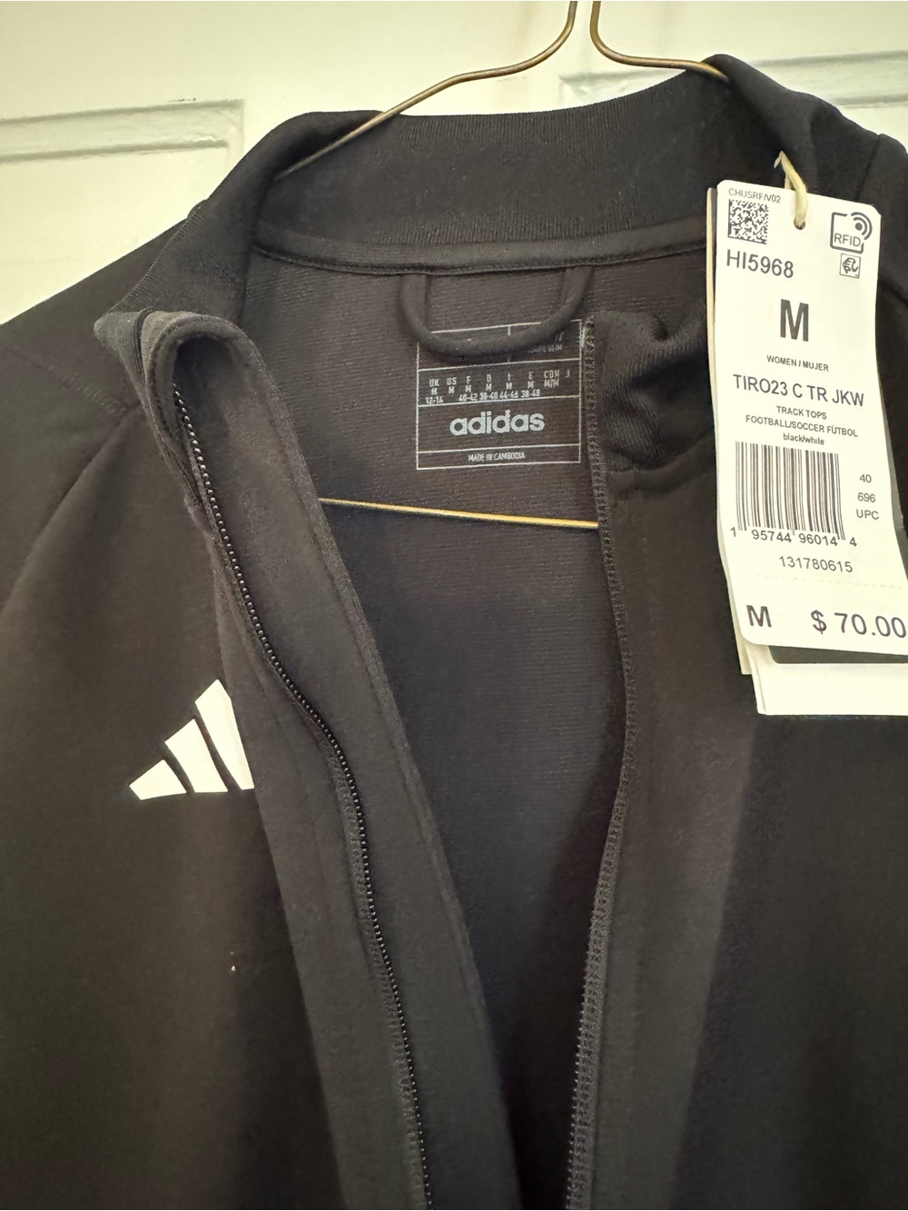 Adidas Black Women's Track Jacket - M (Tiro23) - Picture 3 of 5